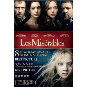 3/15 or 10/25 Les Miserables (DVD) Anne Hathaway, Hugh Jackman